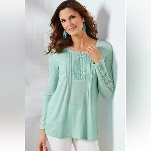 Soft Surroundings Mint Green Tunic